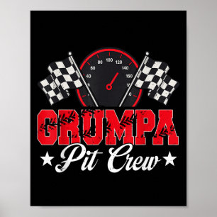Race Auto Verjaardag Party Racing Familie Grumpa P Poster