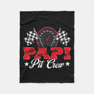 Race Auto Verjaardag Party Racing Familie Papi Pit Fleece Deken