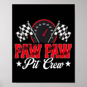 Race Auto Verjaardag Party Racing Familie Paw Paw Poster