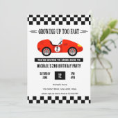 Race auto Verjaardag, Racing auto  Kaart (Staand voorkant)