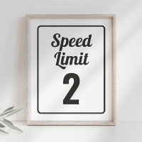 Race Auto Verjaardag Snelheidslimiet Bord