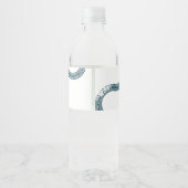 Race Auto Verjaardag twee snel Waterfles Etiket (Achterkant)