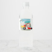 Race Auto Verjaardag twee snel Waterfles Etiket (Voorkant)