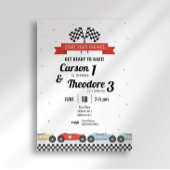 Race Auto Verjaardag Uitnodiging