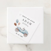 Race Auto Verjaardag Uitnodiging, Fast One Verjaar Bedankjes Labels (In situ)