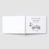 Race Auto Verjaardag Uitnodiging, Fast One Verjaar Gastenboek (Volledig)