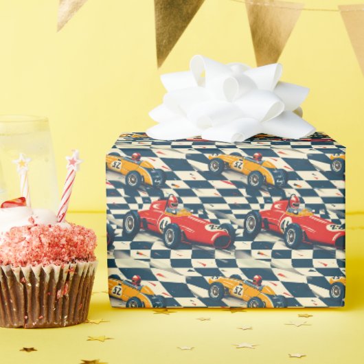 Race Auto Verjaardagscadeau Verpakking Cadeaupapier (Verjaardagsfeest)