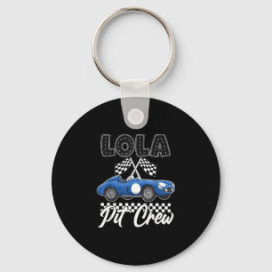 Race auto verjaardagsfeestje racen familie lola pi sleutelhanger