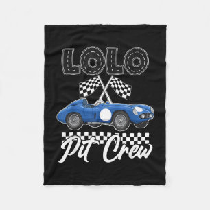 Race auto verjaardagsfeestje racen familie lolo pi fleece deken