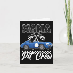 Race auto verjaardagsfeestje racen familie mama pi kaart