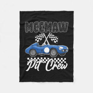 Race auto verjaardagsfeestje racen familie meemaw fleece deken