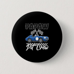 Race auto verjaardagsfeestje racen familie papaw p ronde button 5,7 cm