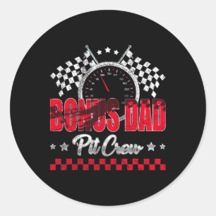 Race Auto Verjaardagsfeestje Racende Familie Bonus Ronde Sticker