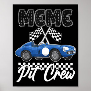 Race auto verjaardagsfeestje racende familie meme poster
