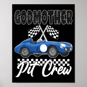 Race auto verjaardagsfeestje racende familie peett poster