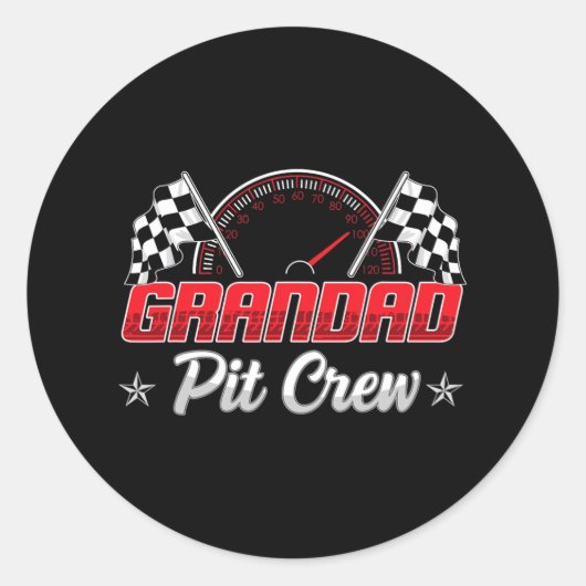 Race auto Verjaardagsfeestje Racing Familie Granda Ronde Sticker (Voorkant)