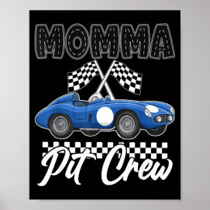 Race auto verjaardagsfeestje racing familie mama p poster