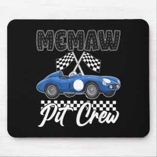 Race auto verjaardagsfeestje racing familie memaw muismat