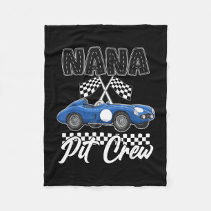 Race auto verjaardagsfeestje racing familie nana p fleece deken