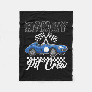 Race auto verjaardagsfeestje racing familie nanny  fleece deken
