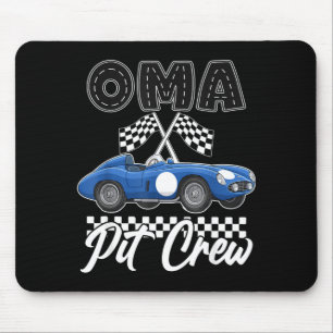 Race auto verjaardagsfeestje racing familie oma pi muismat