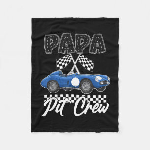 Race auto verjaardagsfeestje racing familie papa p fleece deken