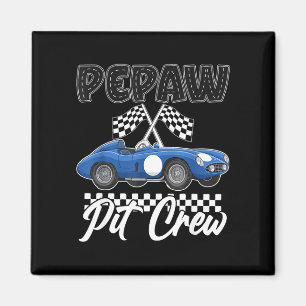 Race auto verjaardagsfeestje racing familie pepaw  magneet