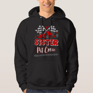 Race Auto Verjaardagsfeestje Racing Familie Zus Pi Hoodie