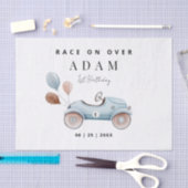 Race Auto Verjaardagsuitnodiging, Snel Eén Verjaar Tissuepapier (Craft)