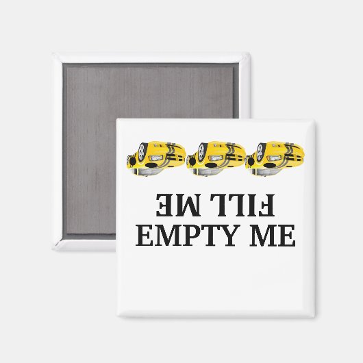 Race auto vult me leeg Vaatwasser Magneten (Voorkant / Achterkant)