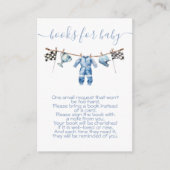 Race Auto waslijn Boeken voor Baby Informatiekaartje (Voorkant)