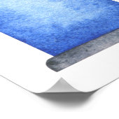 Race auto Welkom Baby shower Poster (Hoek)