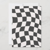 Race auto Wild Een uitnodiging (Achterkant)