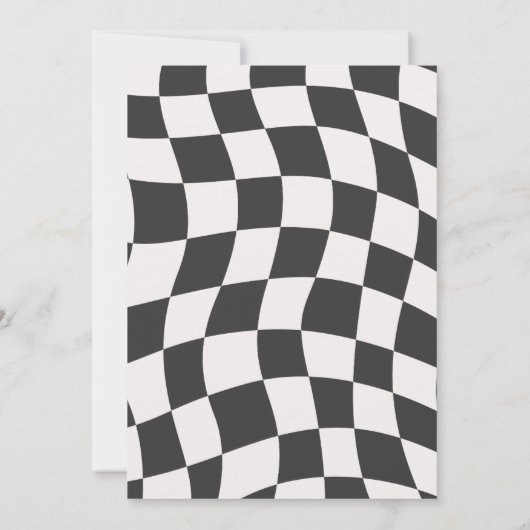 Race auto Wild Een uitnodiging (Achterkant)