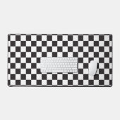 Race auto zwart wit Checker vlag patroon Bureaumat (Keyboard & Muis)
