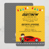 Race-autobestuurder Kaart (Voorkant / Achterkant)