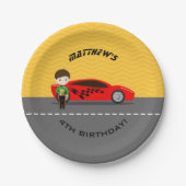 Race-autobestuurder Papieren Bordje (Voorkant)