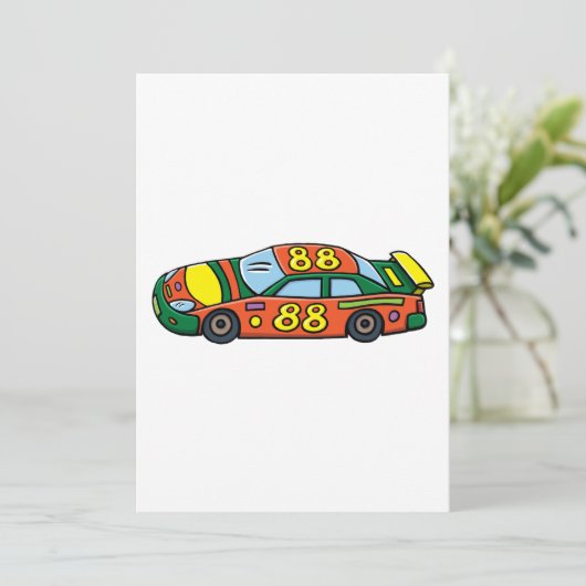 Race-autonummer 88 kaart (Staand voorkant)