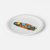 Race-autonummer 88 papieren bordje (Gekanteld)