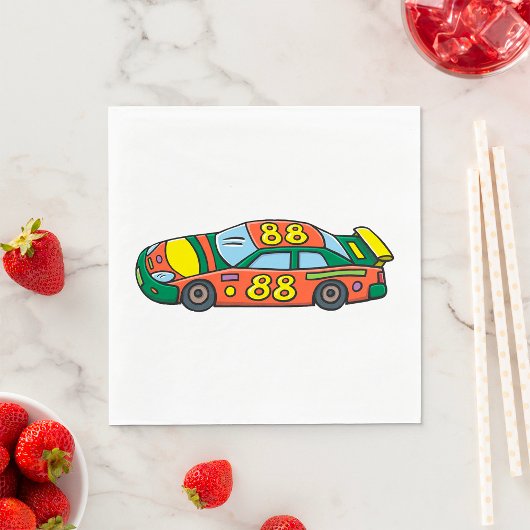 Race-autonummer 88 servet