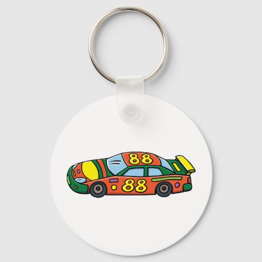 Race-autonummer 88 sleutelhanger (Voorkant)