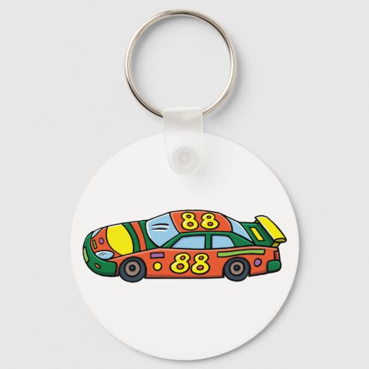 Race-autonummer 88 sleutelhanger (Achterkant)
