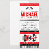 RACE AUTOPARTY UITNODIGING (Voorkant / Achterkant)