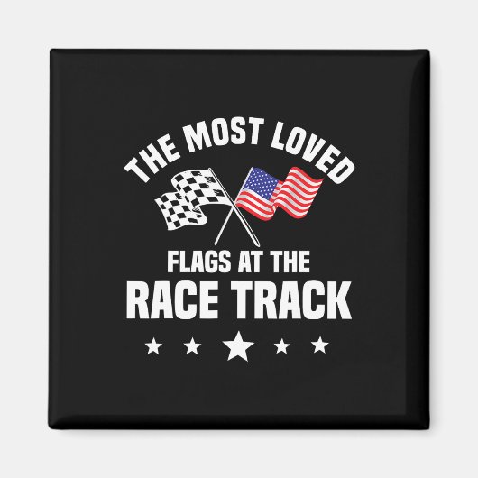 Race Autorace Amerikaanse Onafhankelijkheid Magneet (Voorkant)