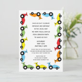 Race-autorijder per geboorte kaart (Staand voorkant)