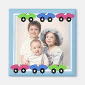 Race auto's / foto magneet (Voorkant)