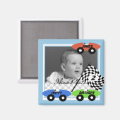 Race auto's / foto magneet (Voorkant / Achterkant)