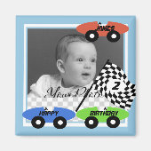 Race auto's / foto magneet (Voorkant)