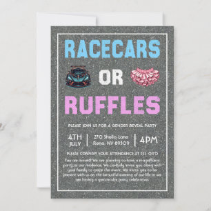Race auto's of ruches Geslacht onthullen Kaart