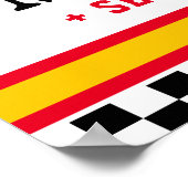 Race-autoverjaardagsfeest Poster (Hoek)